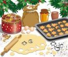 Подготовка Рождество печенье